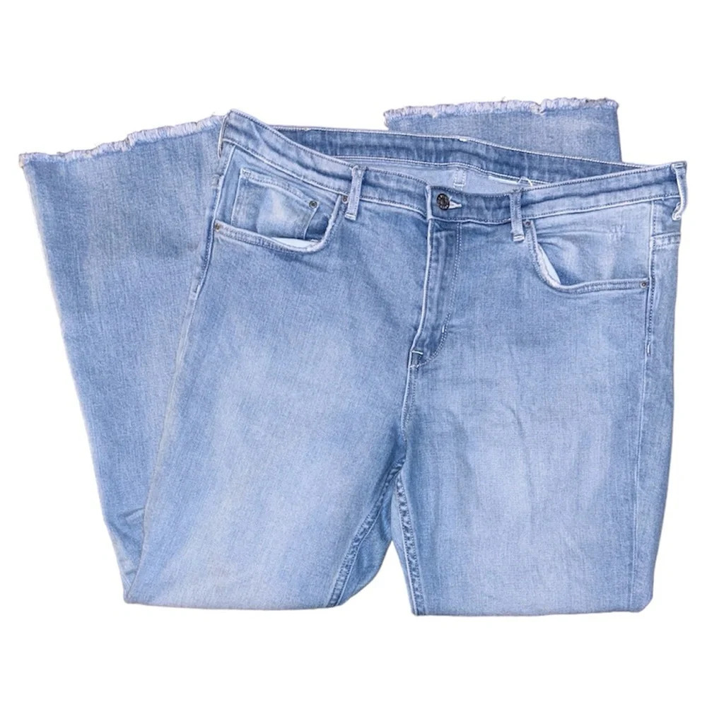 &Denim Bootcut Light Wash Flare Denim Jeans